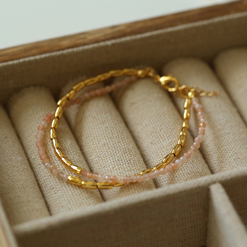 Pearl Double Layer Color Bracelet