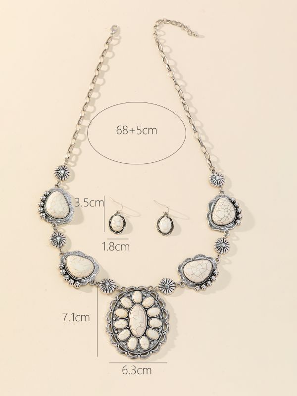 Bohemian Style Necklace & Earrings