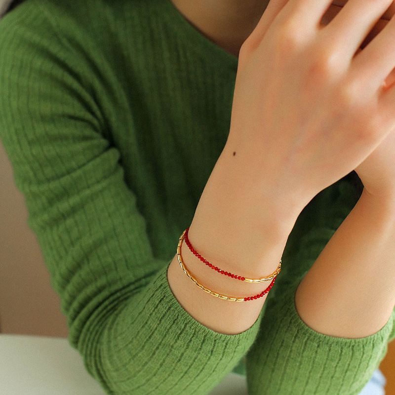 Pearl Double Layer Color Bracelet