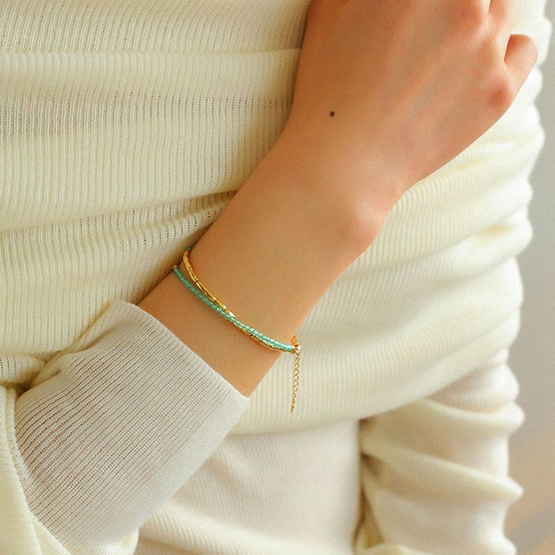 Pearl Double Layer Color Bracelet