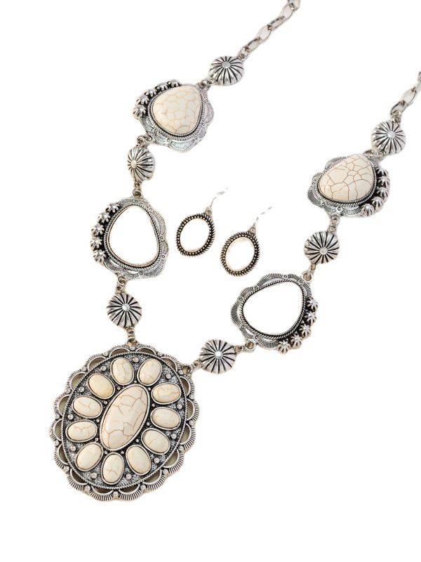 Bohemian Style Necklace & Earrings