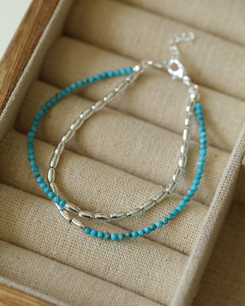 Pearl Double Layer Color Bracelet