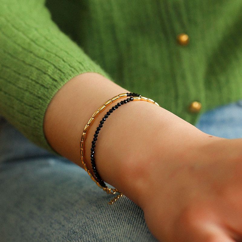 Pearl Double Layer Color Bracelet