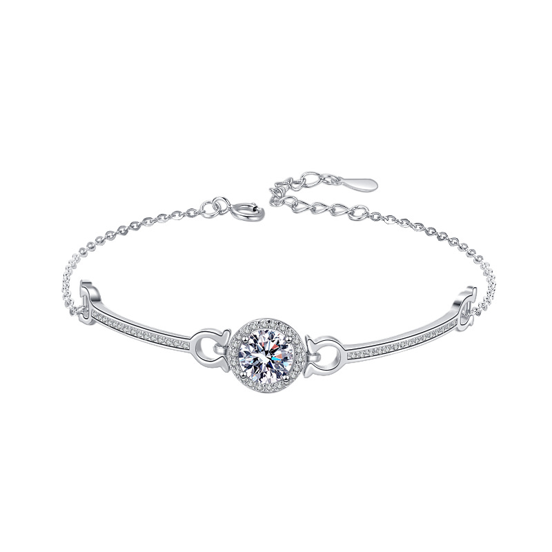 Moissanite Bracelet Colored Gems Diamond Starry Sky