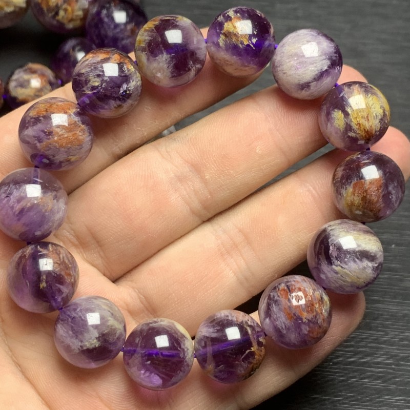 23#   Ghost Amethyst Crystal Jewelry