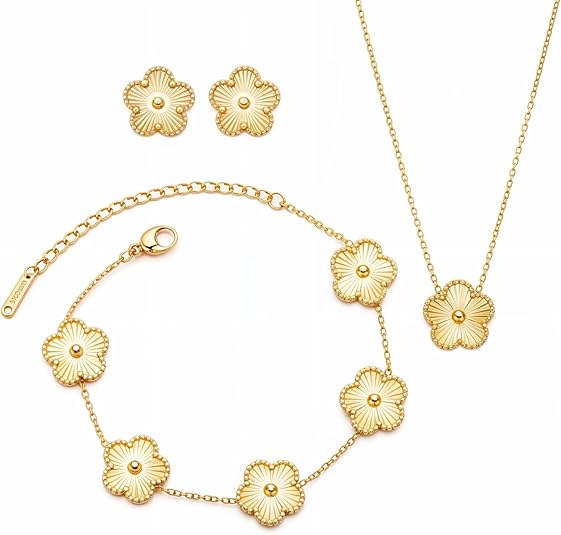 52 Clover  Earring Bracelet Set | Designer Necklace Earring Bracelet Jewelry Set | Lovely Gift