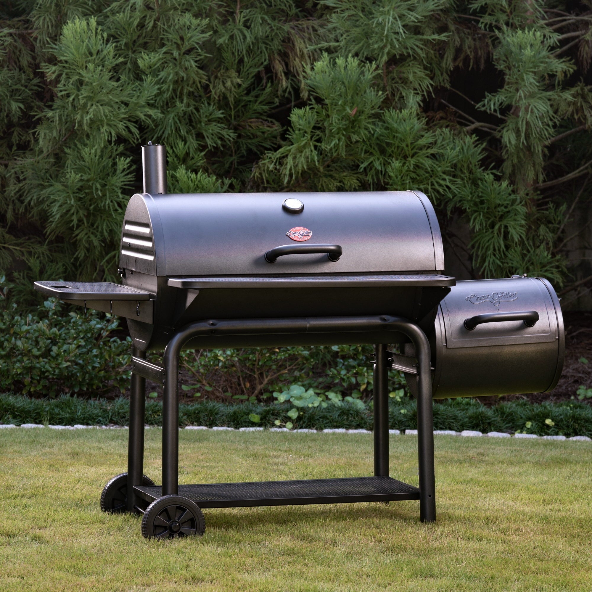 Char-Griller Smokin’ Outlaw Charcoal Grill and Offset Smoker