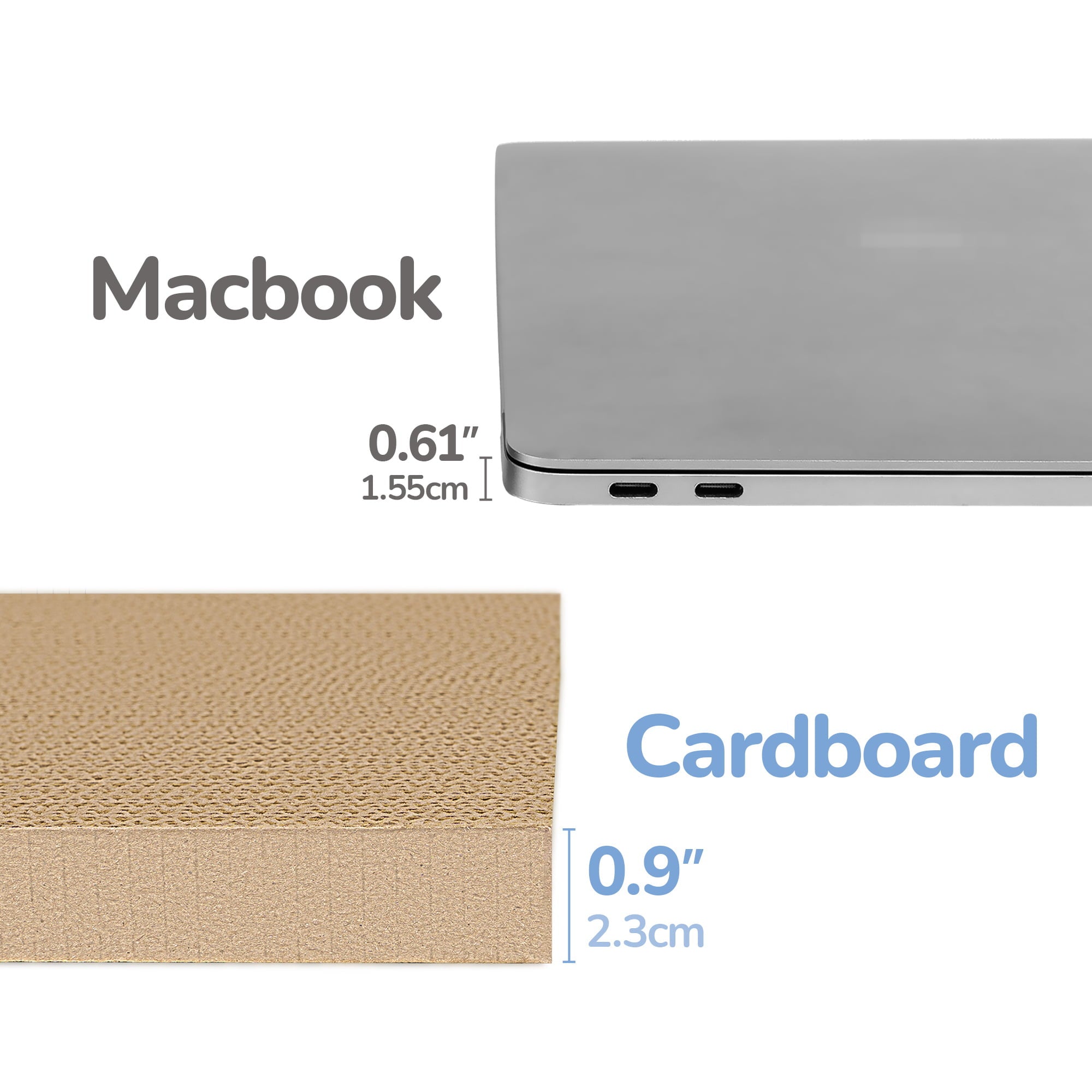 Conlun Cat Scratcher Cardboards with Box, 5-Pack Replacement Reversible Cat Scratcher Pad, Medium