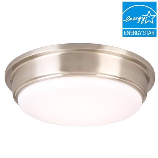Savannah 13 in. Brushed Nickel Selectable LED Flush Mount