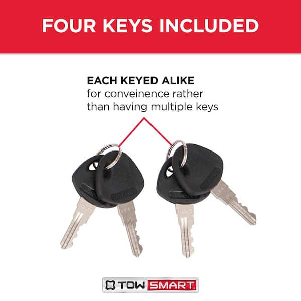 Steel Locking Boomerang Hitch Pin with Coupler Lock - Fits 1/2 in. and 5/8 in. Receivers