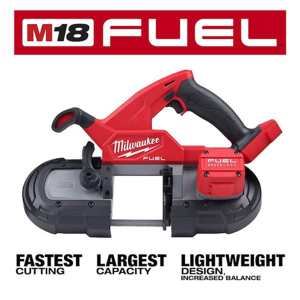 M18 18V Lithium-Ion 1/2 in. to 4 in. Force Logic High Capacity Cordless Knockout Tool Kit with FUEL Bandsaw