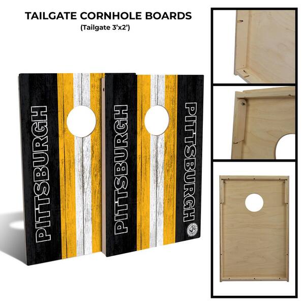 Pittsburgh Football Cornhole Board Set (Includes 8 Bags)