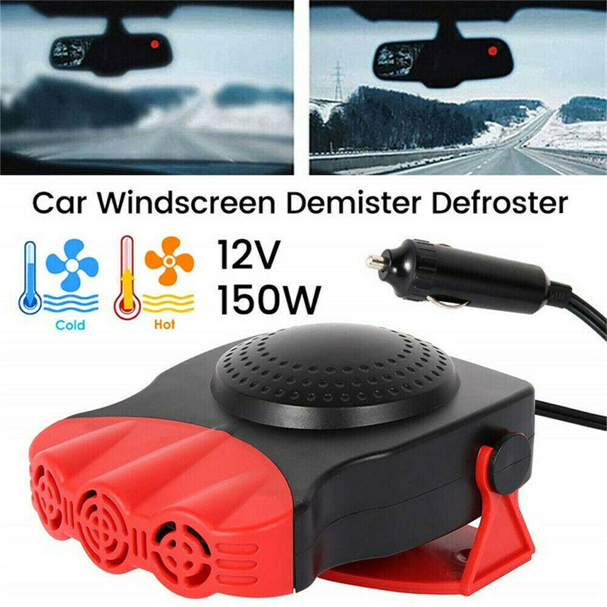 Lisenrain Car Heater 12V Dash Mount Hand Hot Fan Defroster Demister 150W