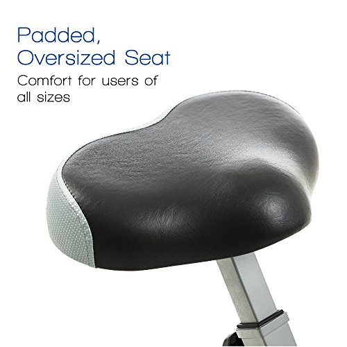 XTERRA Fitness FB150 Folding Exercise Bike, Silver, 31.5L x 18W x 45.3H in.