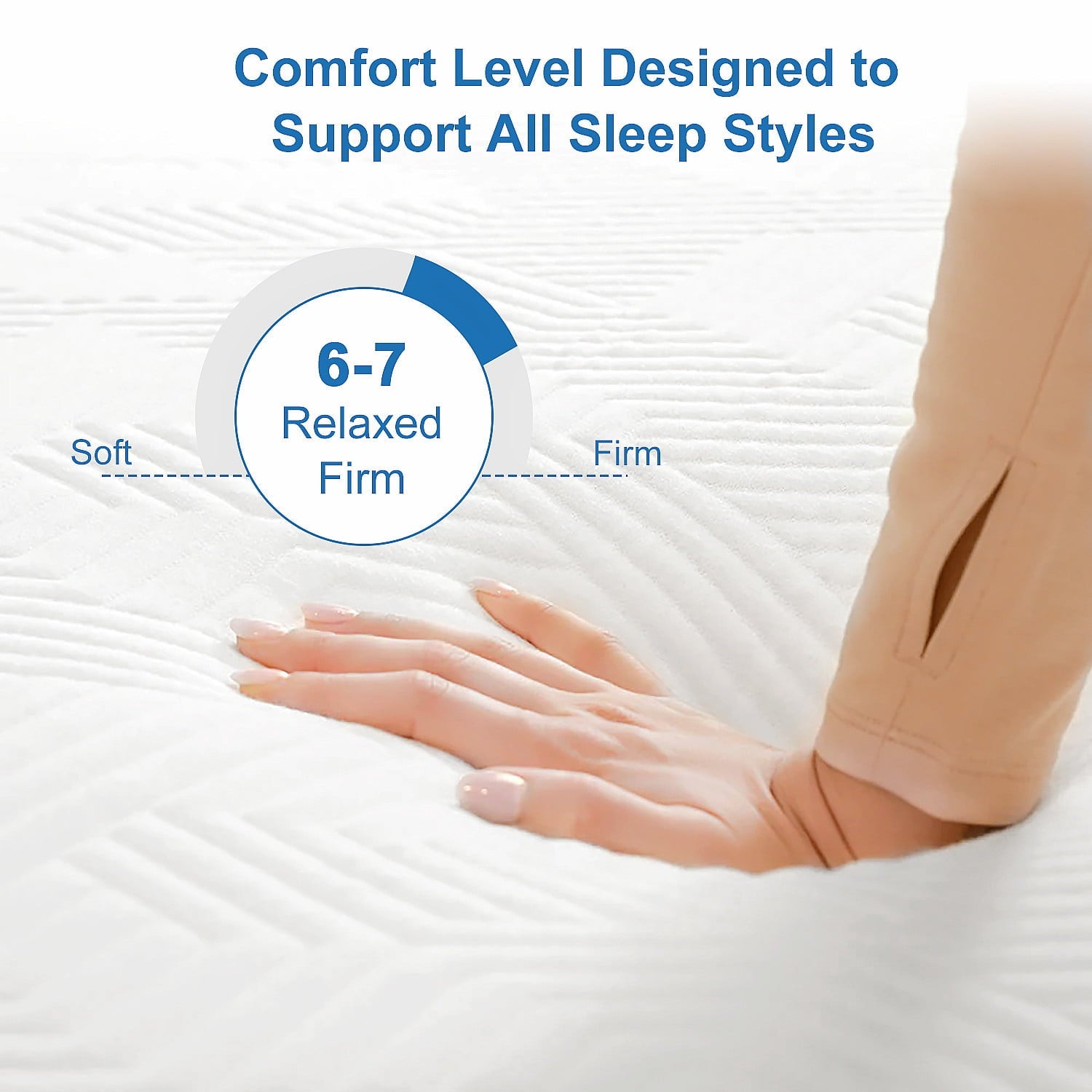 Mattress Bed in a Box, Memory Foam Mattress infused with Green Tea and Cooling Gel,12 inches, Made in USA