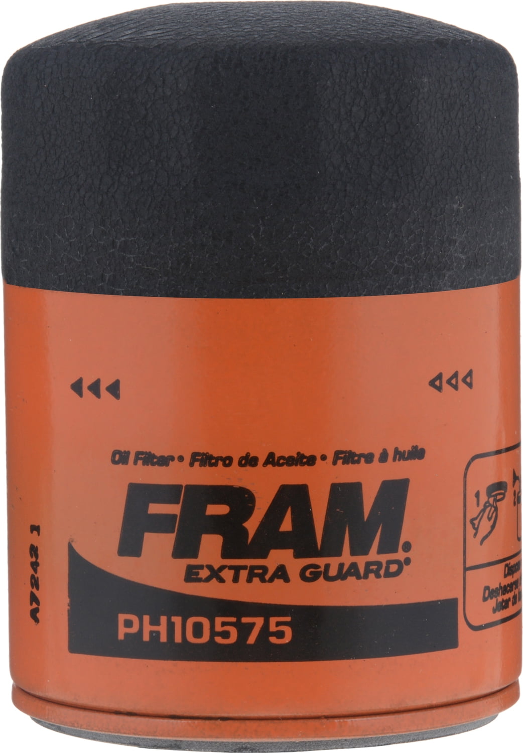 FRAM Extra Guard Oil Filter, PH10575 Fits select: 2014-2024 CHEVROLET SILVERADO, 2011-2023 FORD F150