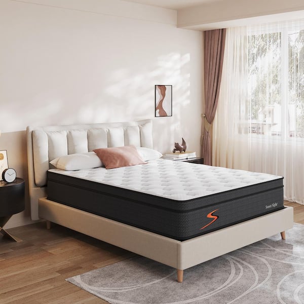 Support Queen Medium Firm 12 in. Hybrid Mattress, Comfortable and Cooling