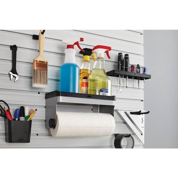 FastTrack Garage Wall Storage Slat Panel System Paper Towel Holder