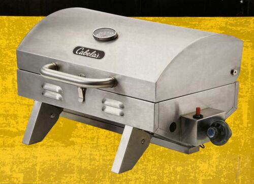Cabela's SS Stainless Steel Tabletop Grill Propane NEW