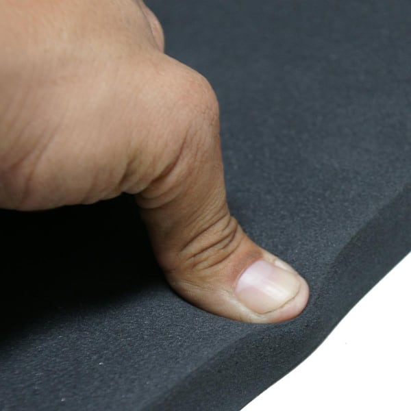 Closed Cell Sponge Rubber Neoprene 3/8 in. x 39 in. x 78 in. Black Foam Rubber Sheet