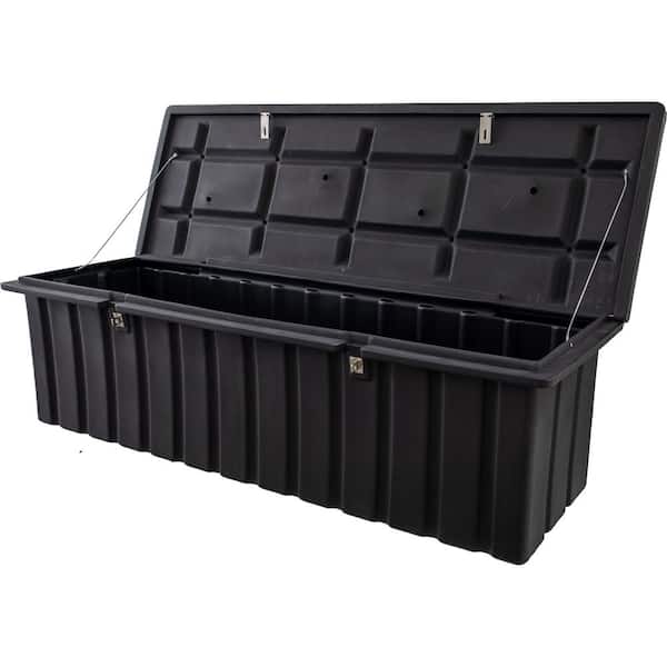 23 in. x 25 in. x 77 in. Matte Black Plastic All-Purpose Truck Tool Box Chest