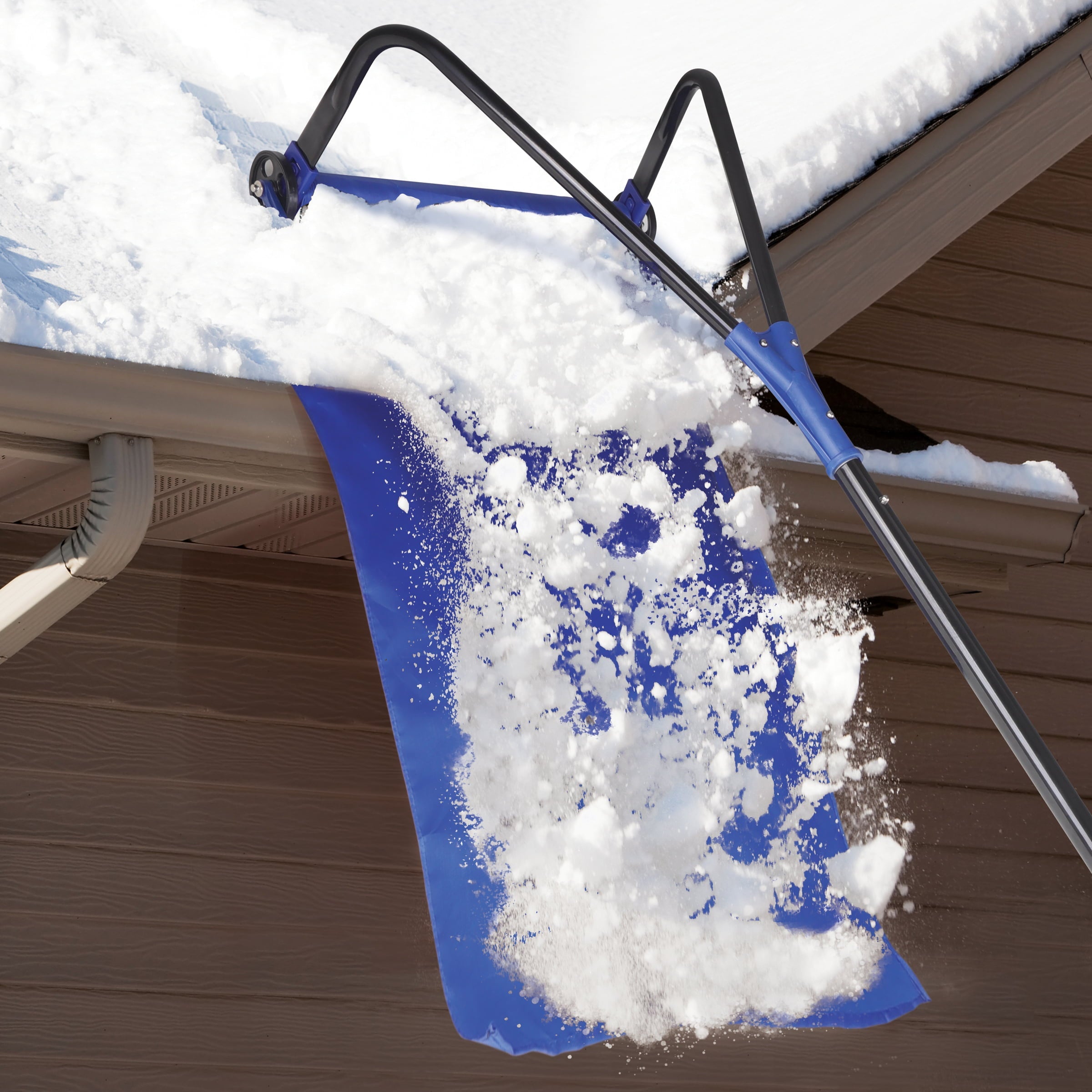 Snow Joe Pro Snow Removal Roof Rake W/ 20-foot Debris Slide, 28-foot Max Reach