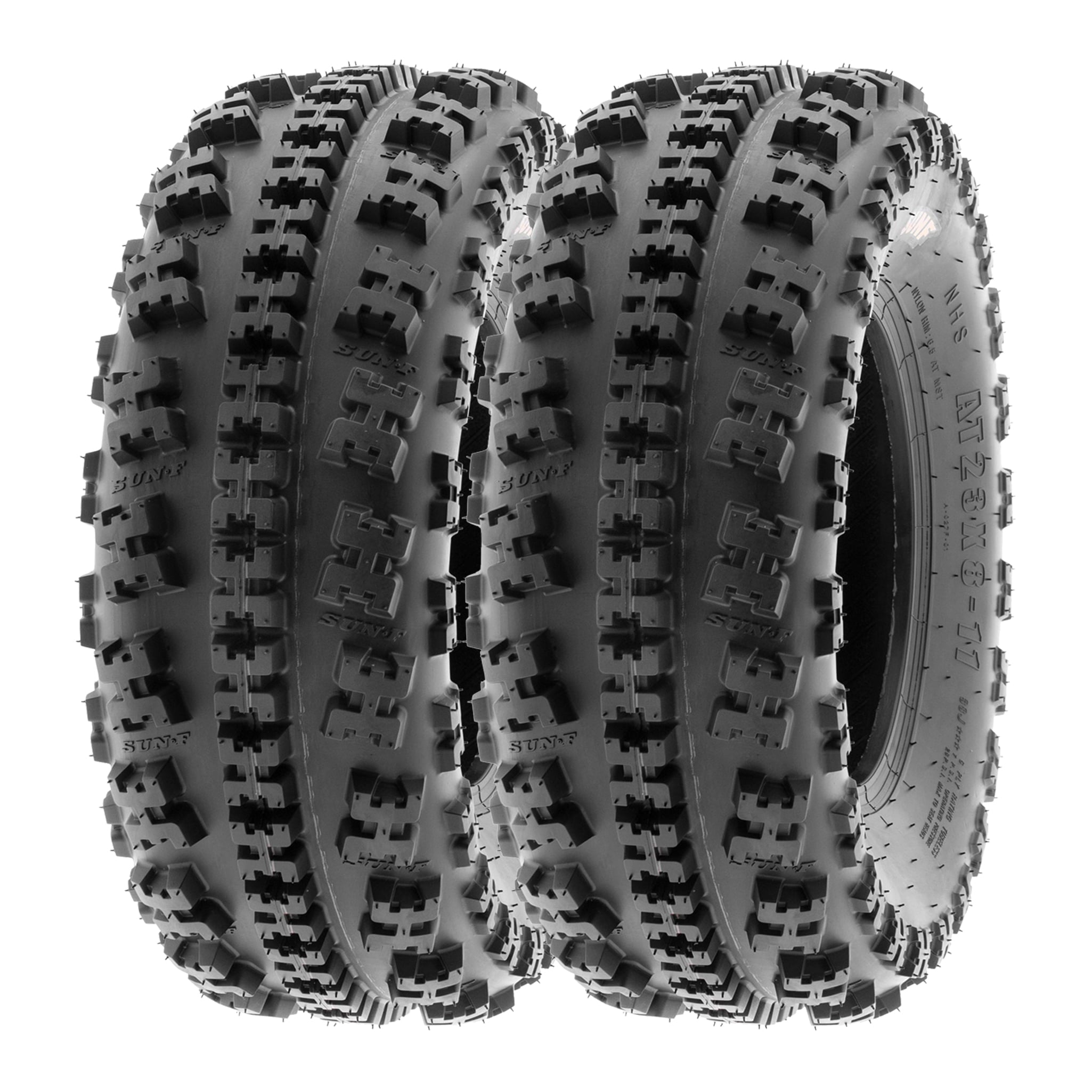 SunF All Terrain ATV UTV Tires 22x7-10 & 20x10-9 6 PR A027 (Complete Full Set of 4)