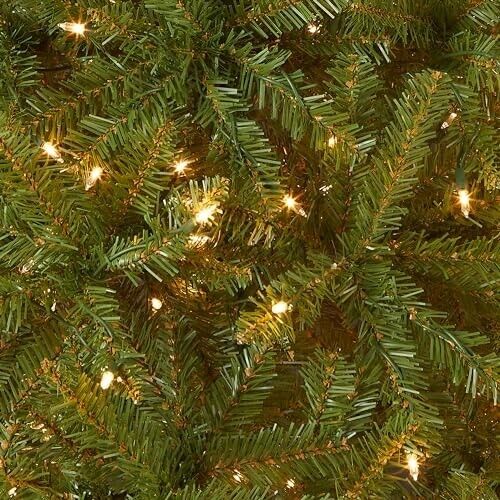 National Tree Company Pre-Lit Artificial Mini Christmas Tree, 4 ft, Green