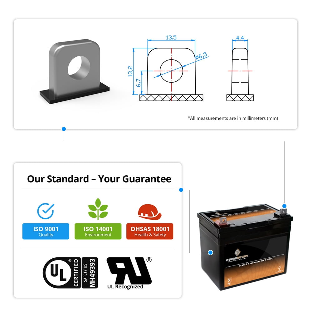 Chrome Battery 12V 35Ah Sealed Lead Acid (Sla) Battery By Chrome Battery