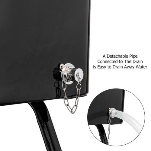 80 Quart Wagon Rolling Cooler Party Ice Chest, w/ Long Handle and 10" Wheels