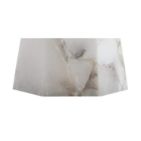 Xio 25.5 in. Alabaster LED Table Lamp, White