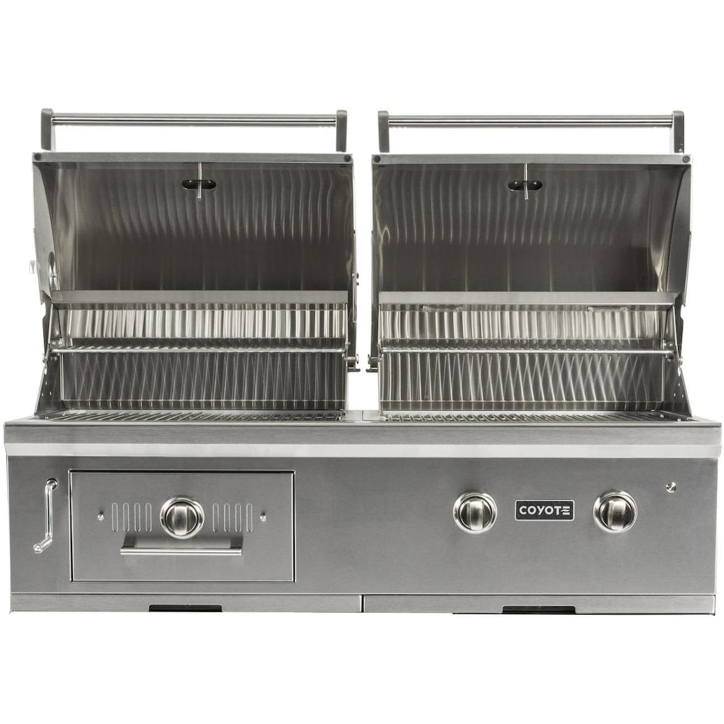 Coyote Centaur 50-Inch Built-In Propane Gas/Charcoal Dual Fuel Grill - C1HY50LP
