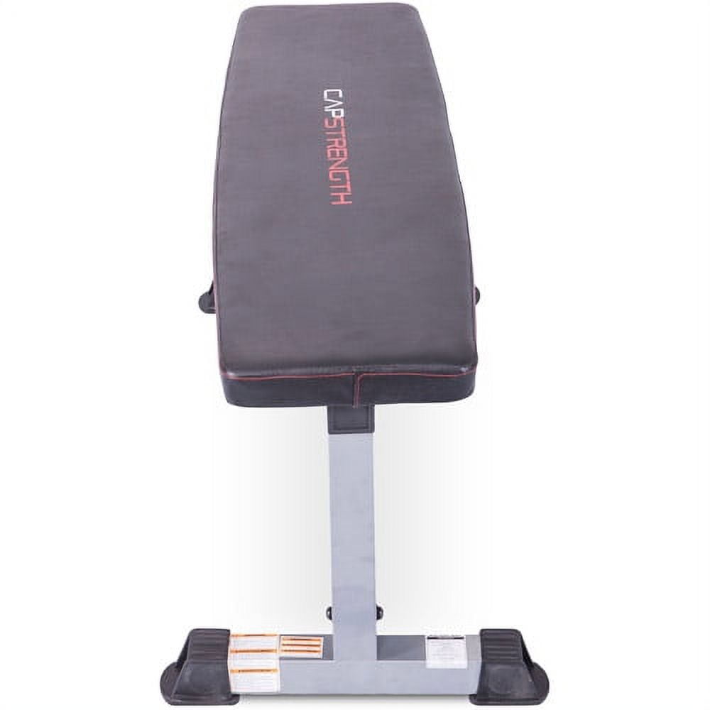 CAP Strength Flat Utility Weight Bench (600 lb Weight Capacity), Gray