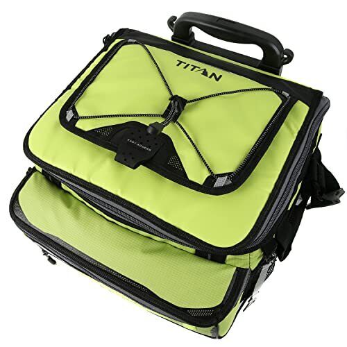 Titan Deep Freeze Wheeled Cooler - 60 Can Rolling Cooler - Citrus Green - Coo...