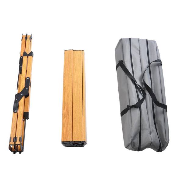 Portable Rectangular Metal 35.4 in. x 23.6 in. x 19.5 in. Outdoor Picnic Table