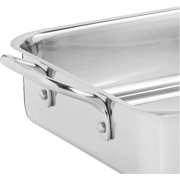Chef's Classic 13.5 in. Stainless Steel Lasagna Pan with Side Handles