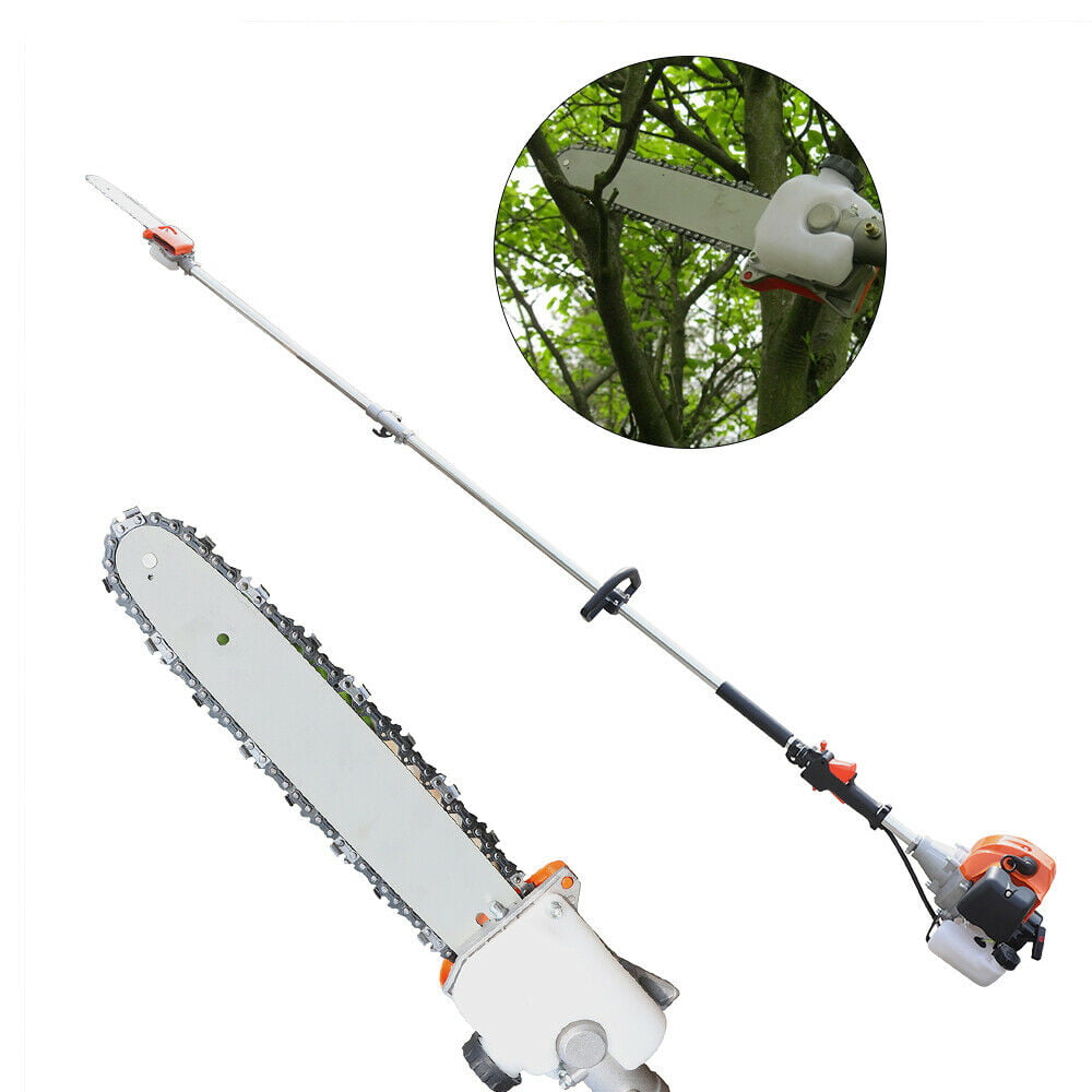Oukaning 52CC 2 Stroke Gas Powered Pole Saw Chainsaw Long Reach Pruner Trimmer 2.3m