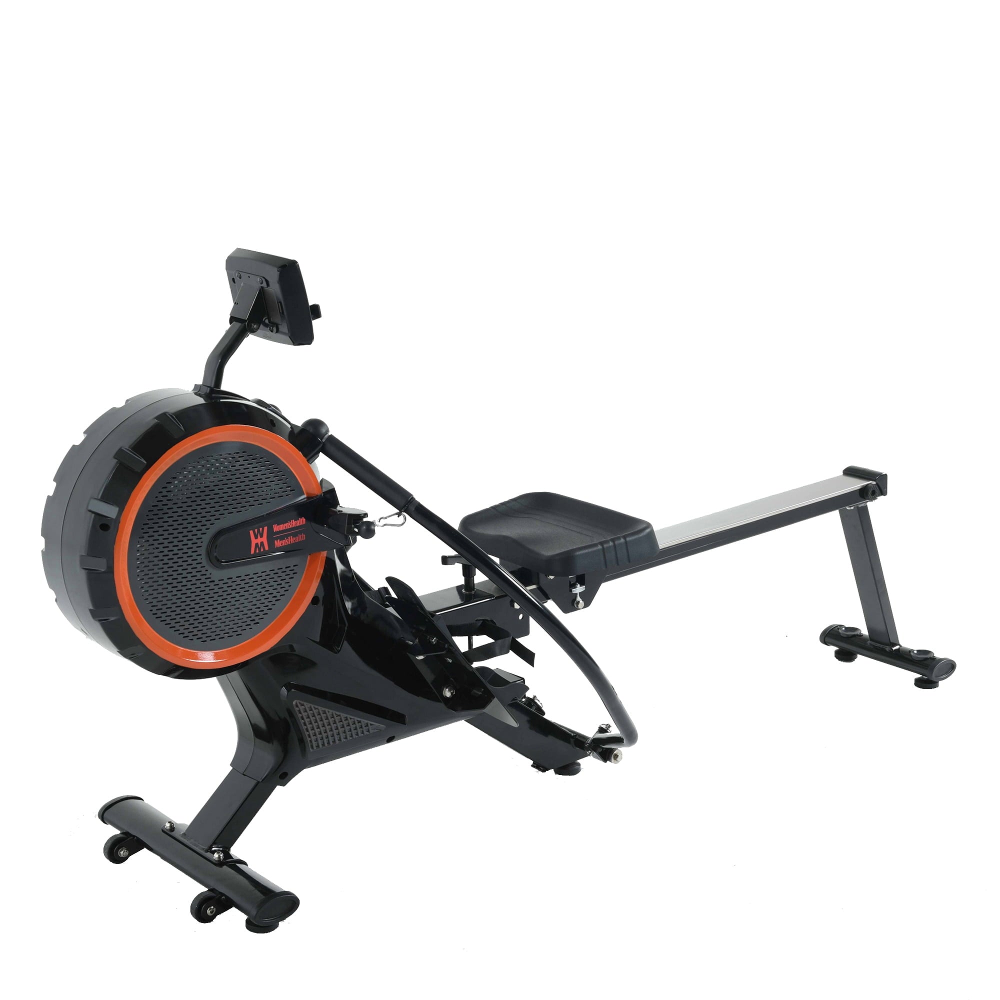 Women’s Health Men’s Health Dual Handle Rower, Airsoft Seat, Bluetooth App, Fan Magnetic Resistance