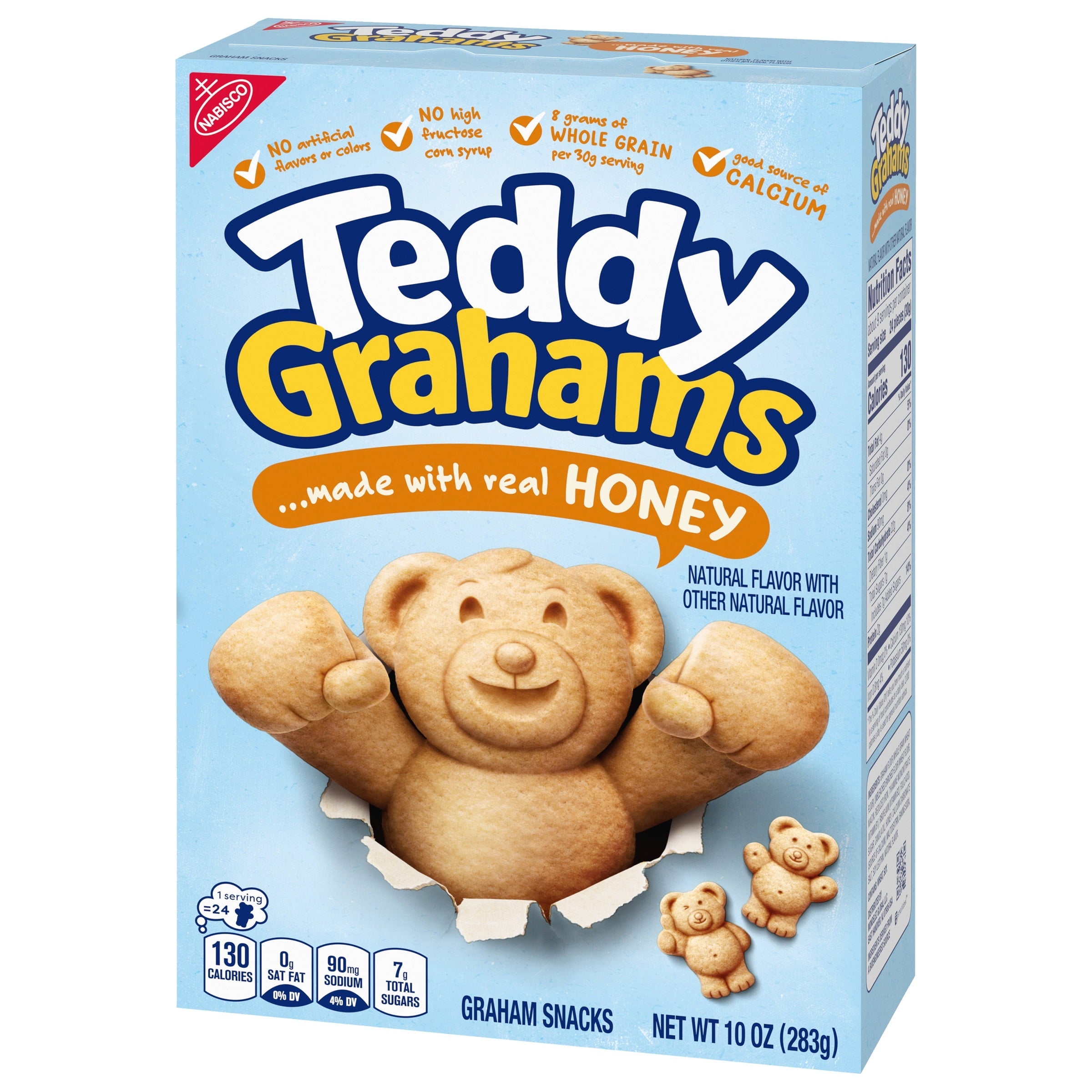 Teddy Grahams Honey Graham Snacks, 10 oz
