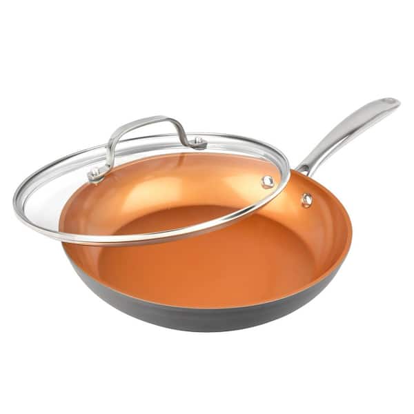 Professional 8-Piece Hard Anodized Aluminum Ti-Ceramic Nonstick Cookware Set