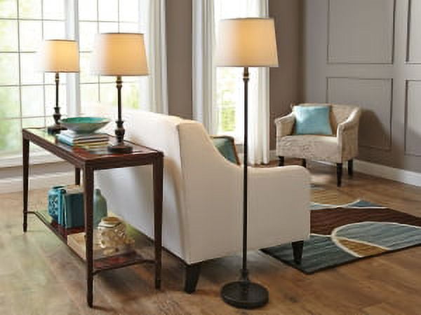 Better Homes & Gardens Traditional 3-Piece Lamp Set, Bronze Finish