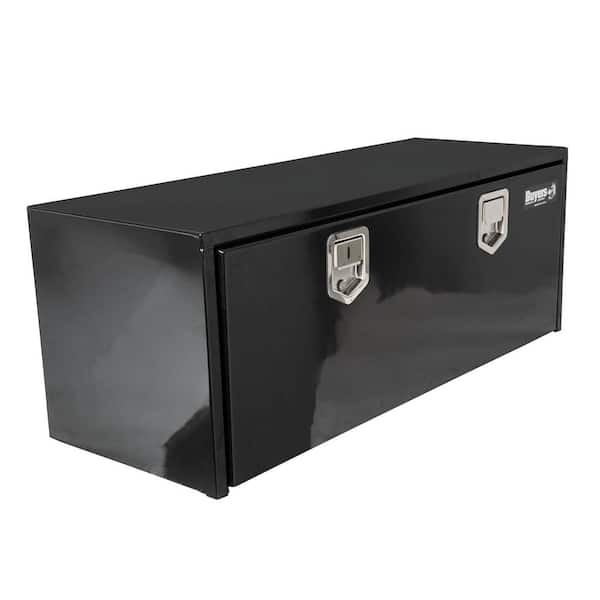 18 in. x 18 in. x 48 in. Gloss Black Steel Underbody Truck Tool Box