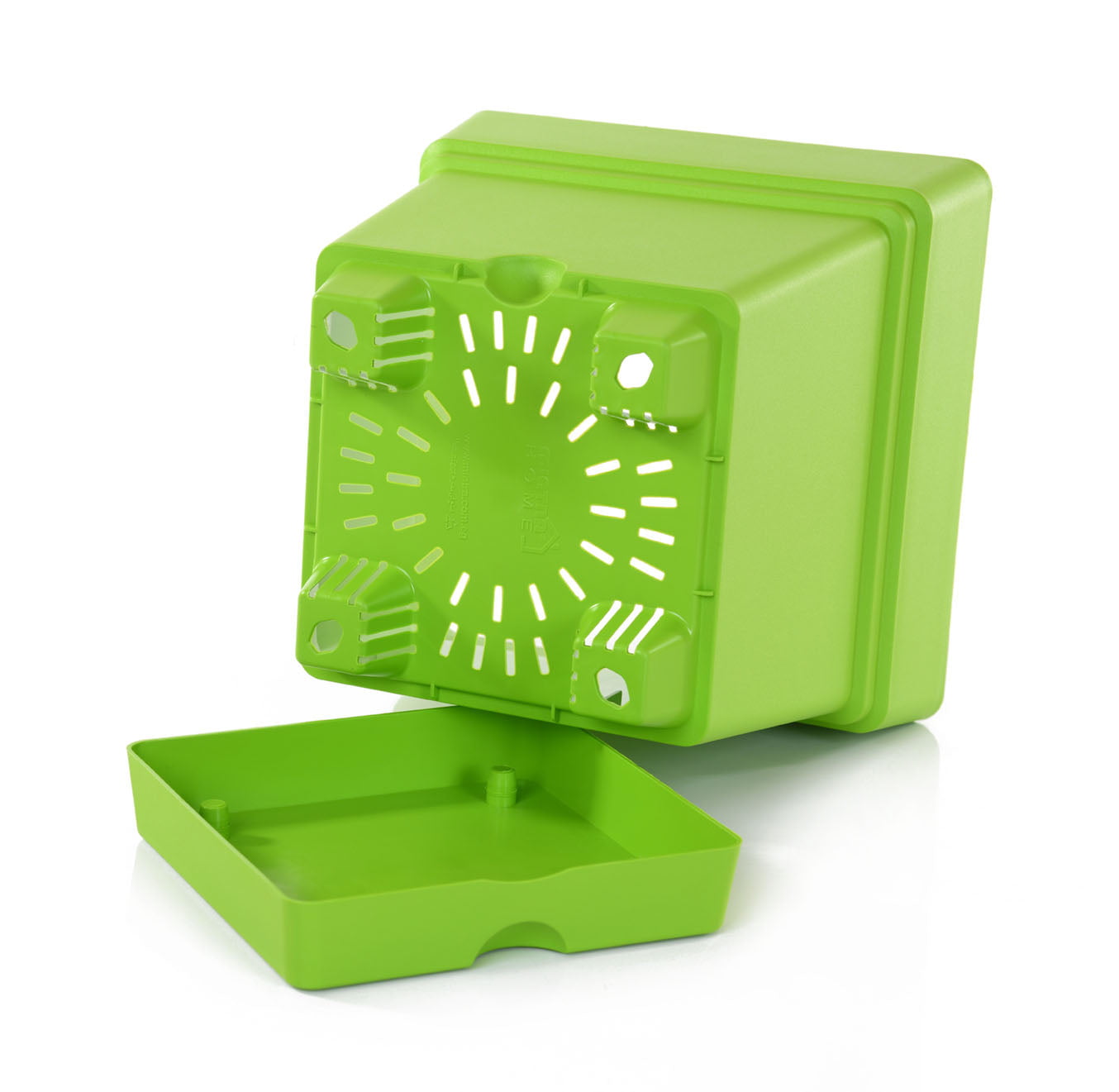 Mintra Home Garden Pots -Fuchsia Square Pot - 6.5inW x 6.5inH