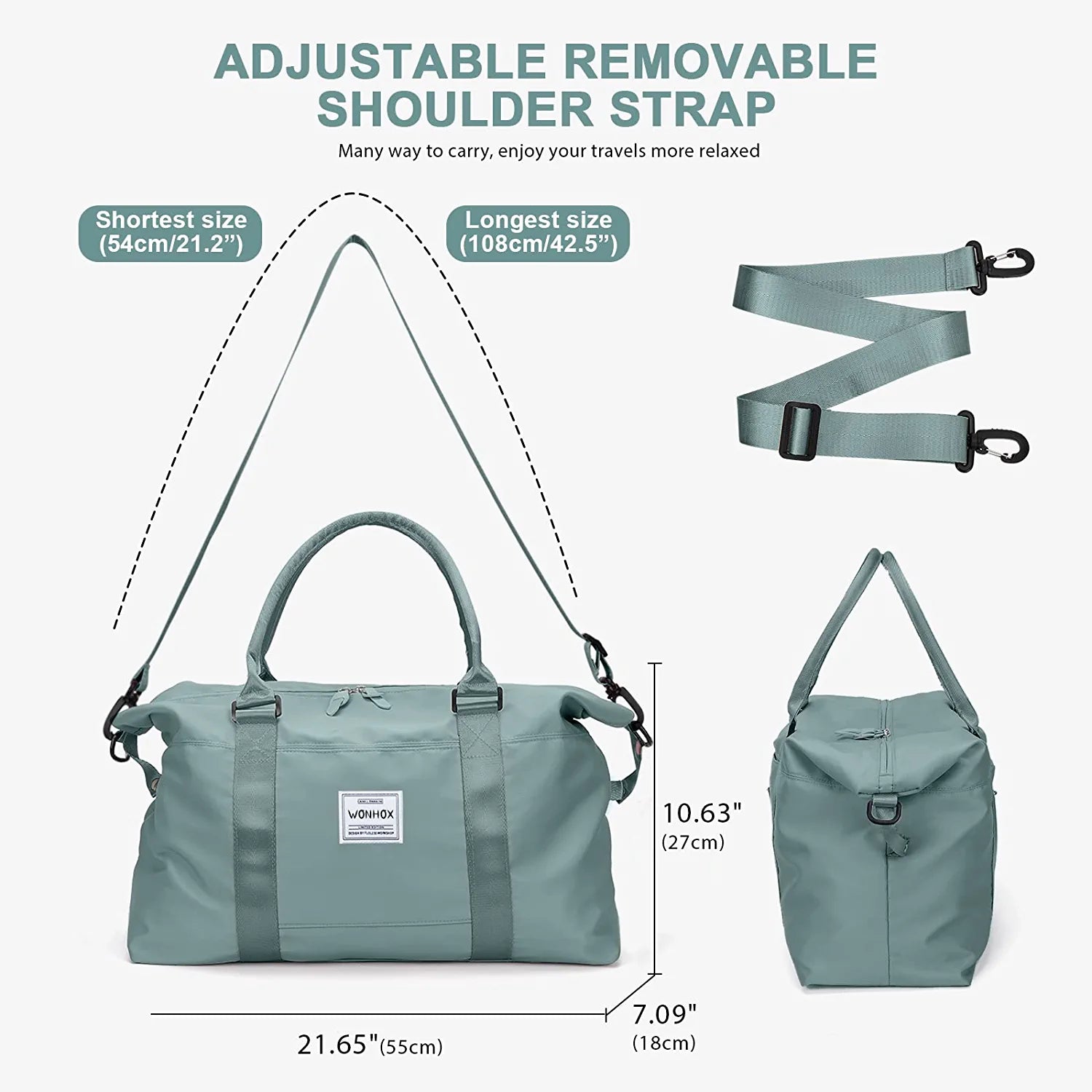 Weekender Bags for Women,Travel Duffel Bags Carry on Gym Bag,Overnight Bag with Trolley Sleeve & Wet Pocket, Sports Tote Gym Bag, Personal Item Travel Bag for Women