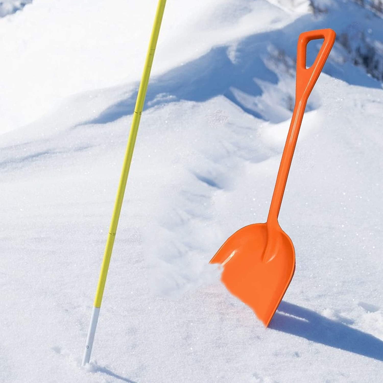 Ashmanonline Plastic Snow Shovel Durable Multi-Purpose Snow Plastic Shovel. (1 Pack)