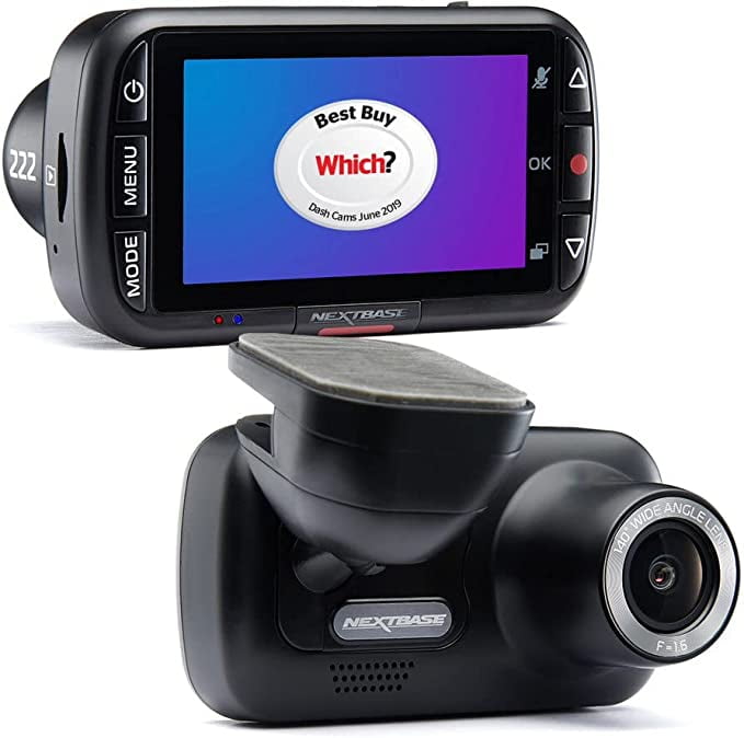 Nextbase 222X Compact Dual Dash Cam Front & Rear 2.5