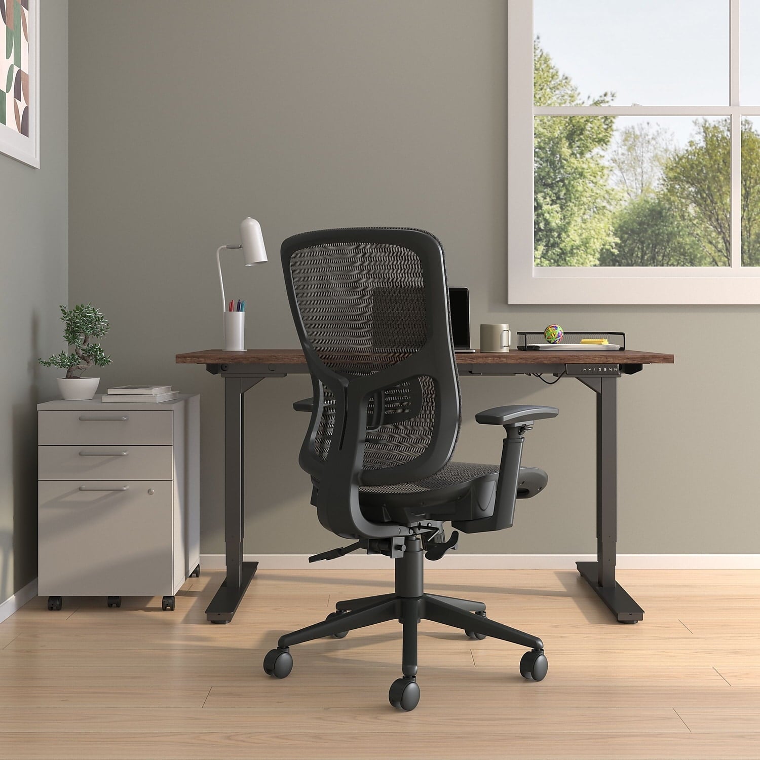 Staples Kroy Mesh Task Chair Black UN59456