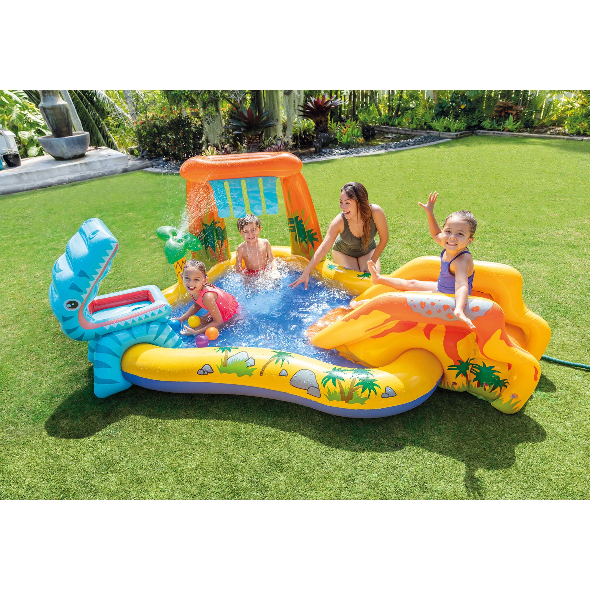 Intex Dinoland Kiddie Swimming Pool and Dinosaur Inflatable Swimming Pool