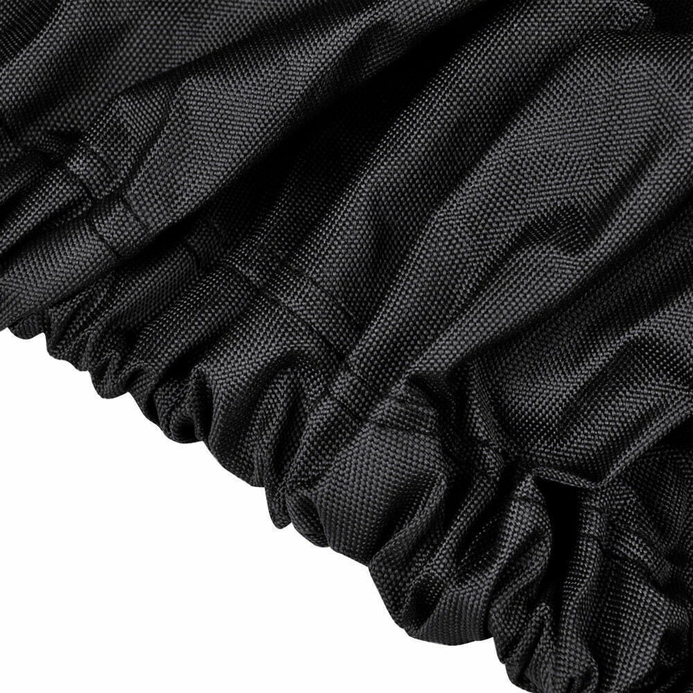 Boat Cover, Heavy Duty Waterproof Trailerable Boat Cover, UV Resistant Marine Grade Outboard Cover Compatible for Bass Boat, Fits Tri-Hull V-Hull Fishing Runabout Boat, Black