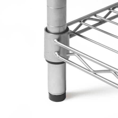 Seville Classics 4-Tier Steel Wire Shelving, 36" W x 14" D x 56.5"H